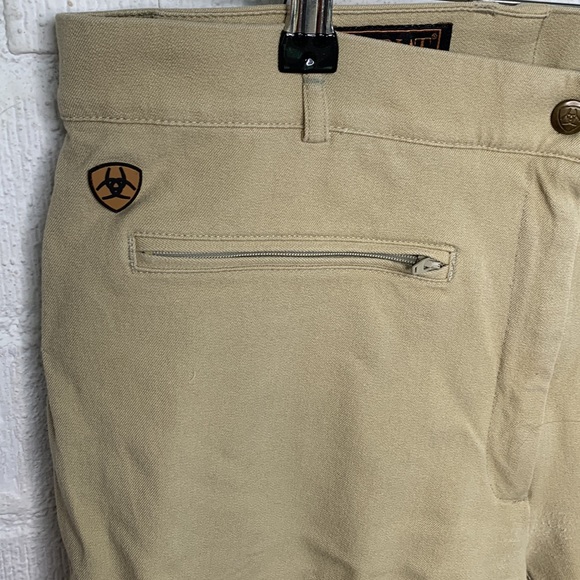 Ariat Men's Tan Breeches with Patch Pants size 36R - Picture 3 of 9